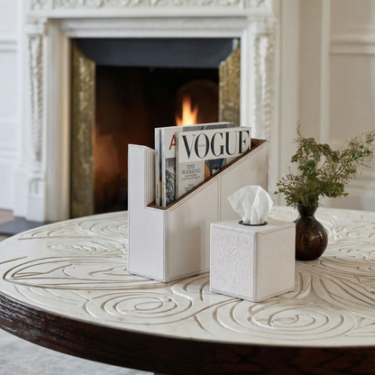 Ivory Essence with Wood Accents