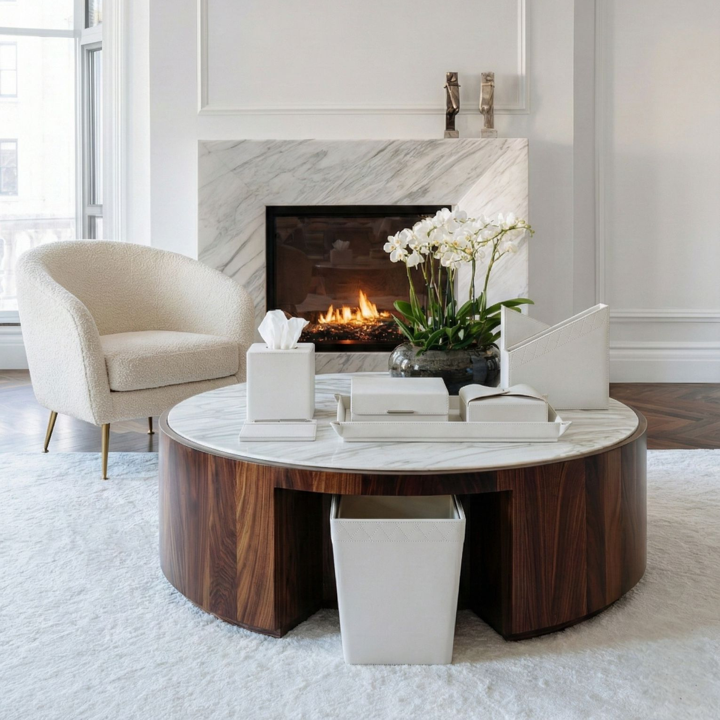 Tufted with Stainless Steel