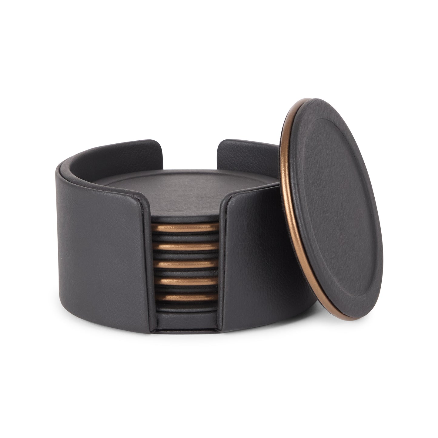 Noir Leather Office Set