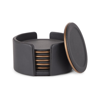 Noir Leather Office Set