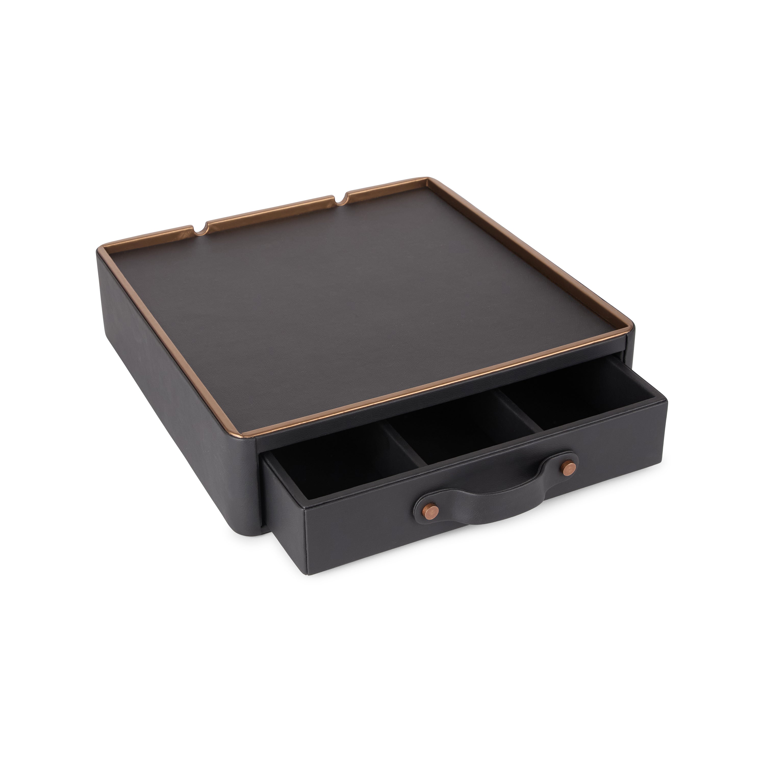 Noir Leather Tea & Coffee Box