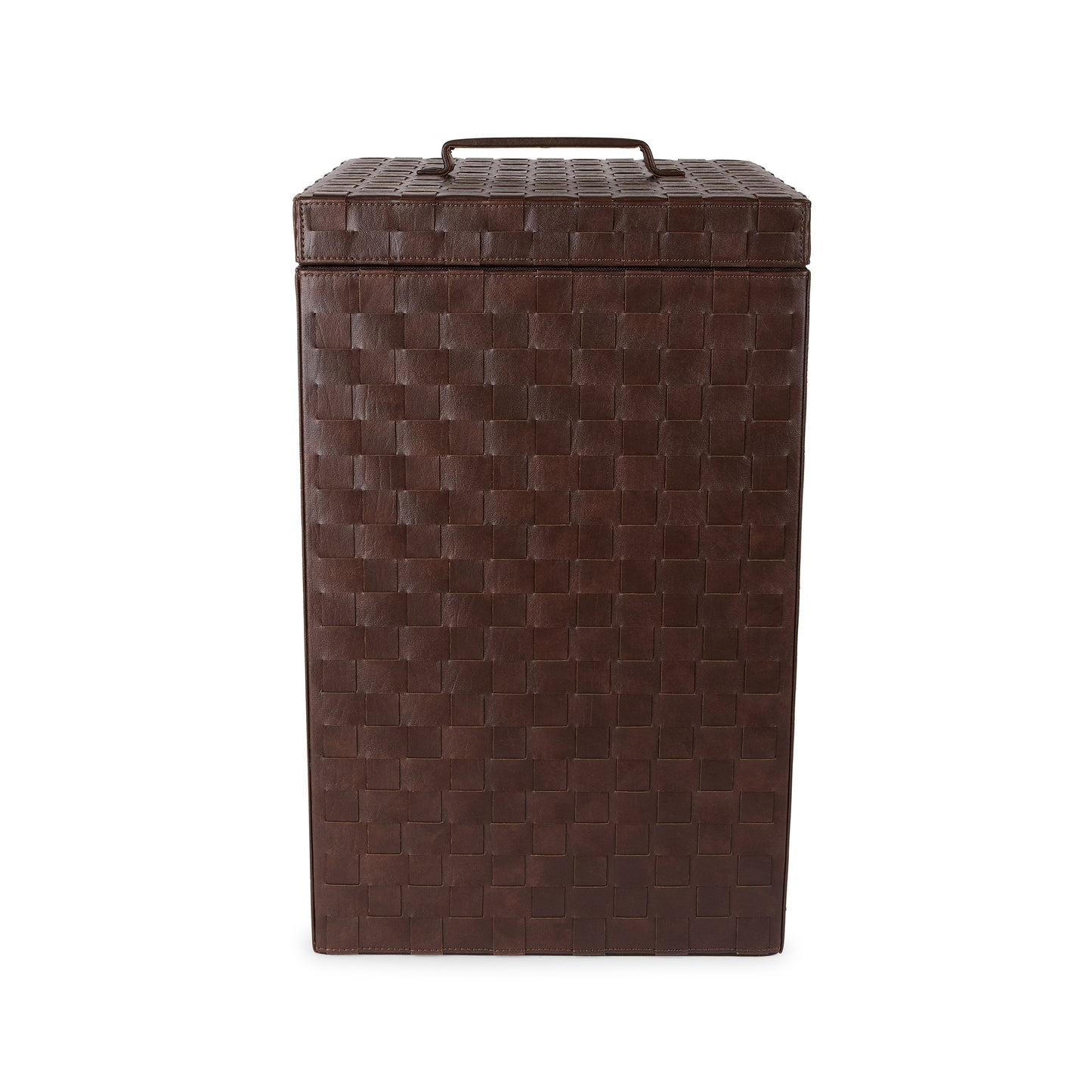 Vivaldi Woven Leather Laundry Hamper