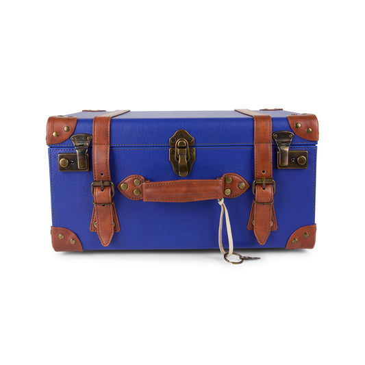 Cobalt Vintage Style Towel Crate