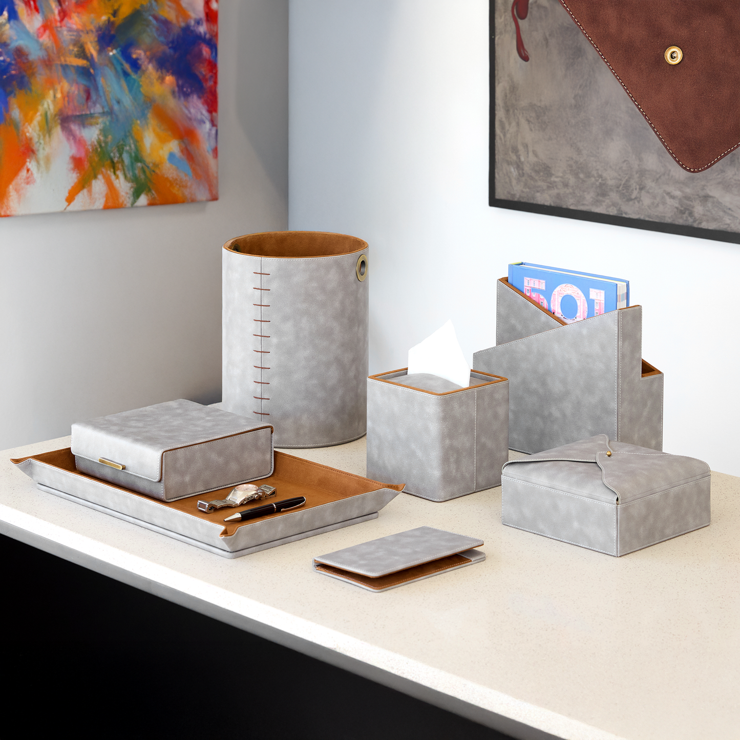 Dual Tone Gray with Suede