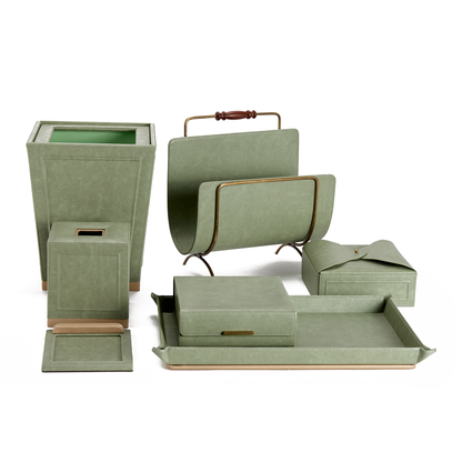 Vintage Moss Green with Gold