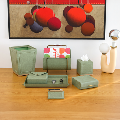 Vintage Moss Green with Gold