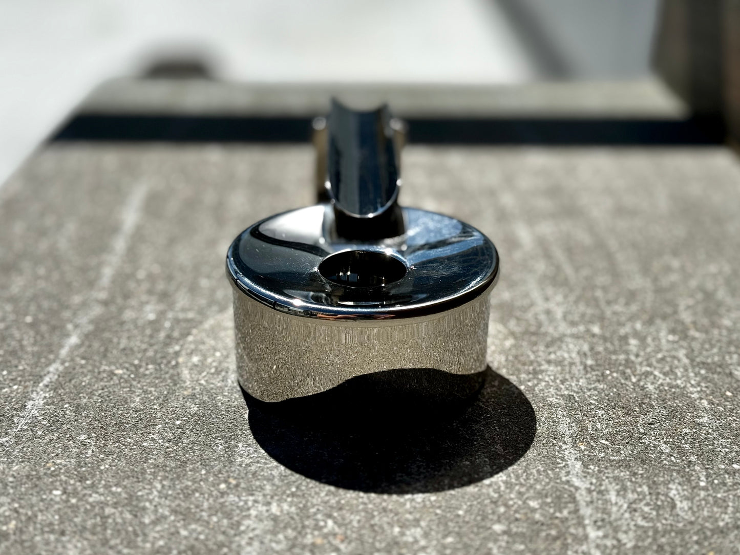 Single Cigar Ashtray In Stainless Steel