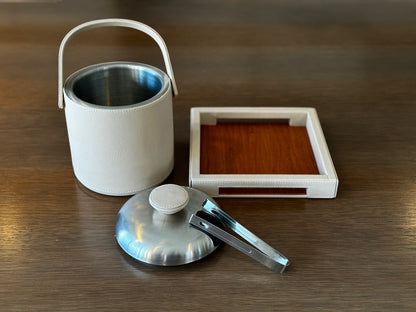 Leather Wrapped Ice Bucket