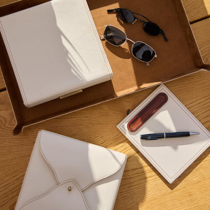 Ivory Essence with Wood Accents