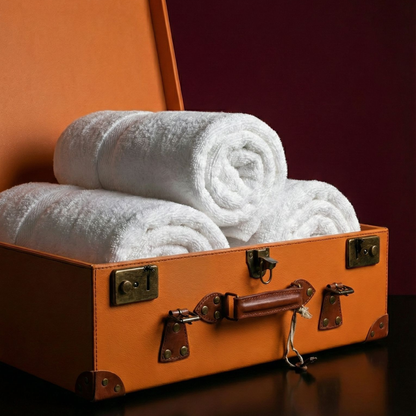Dubai Sunset Vintage Style Towel Crate