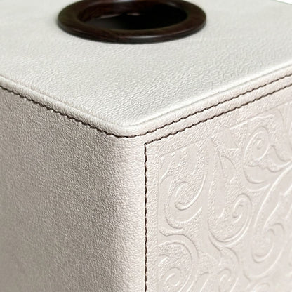 Ivory Essence with Wood Accents