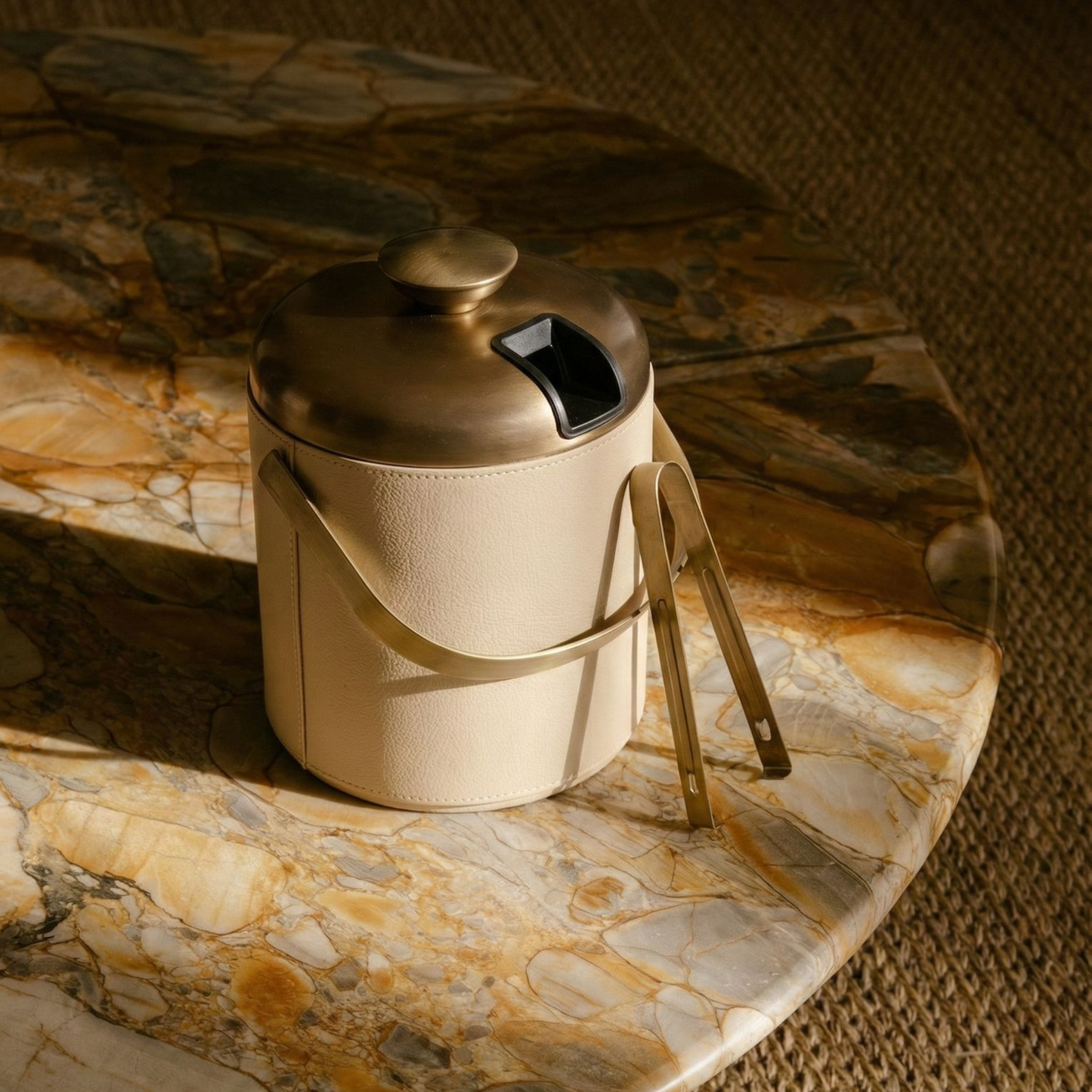 Leather Wrapped Ice Bucket