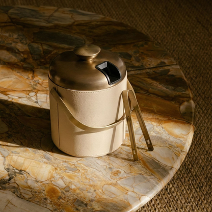 Leather Wrapped Ice Bucket